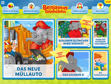 Tablet Screenshot of benjaminbluemchen.de